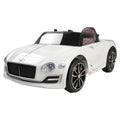 NNEDSZ Bentley  Car Licensed Electric Toys 12V Battery Remote Cars White