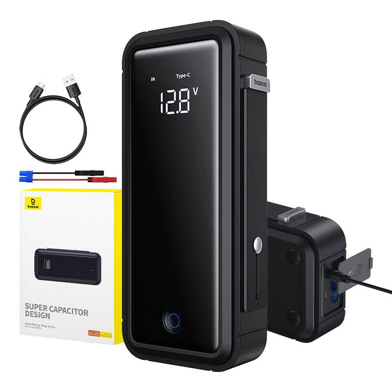 Baseus Super Energy Mega Car Jump Starter 3000A черен (C00265300821-00)